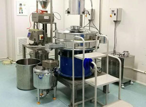 筛分有粘性的辣椒粉现场